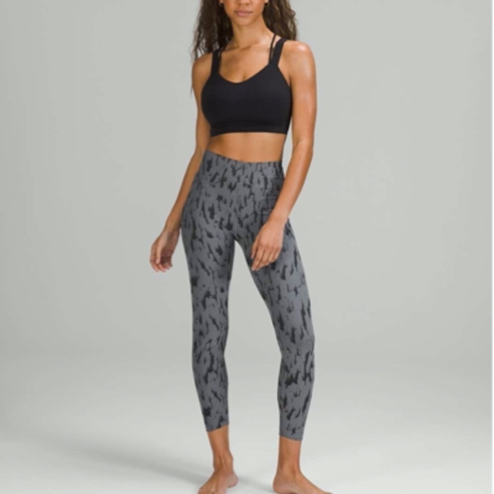 Lululemon InStill High-Rise Tight 25" ThreeD Camo Jacquard Asphalt Grey Black 4